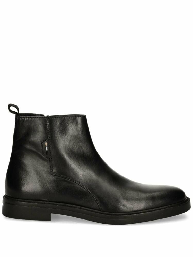 BOSS leather ankle boots - Black Cover