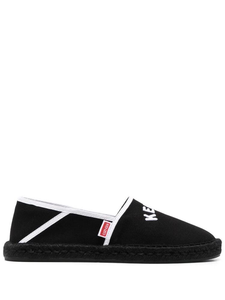 Kenzo logo-embroidered slip-on espadrilles - Black Cover