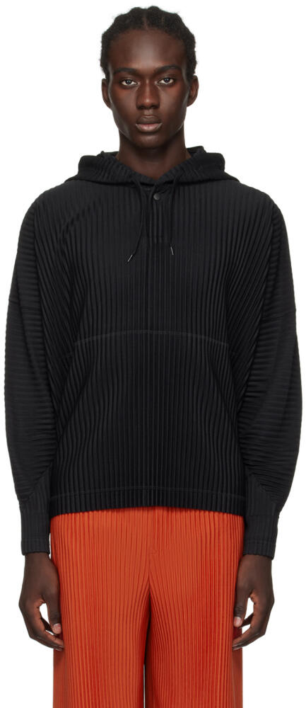 HOMME PLISSÉ ISSEY MIYAKE Black Monthly Color December Hoodie Cover