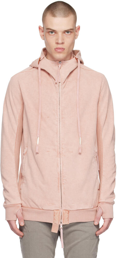 Boris Bidjan Saberi Pink Object-Dyed Hoodie Cover