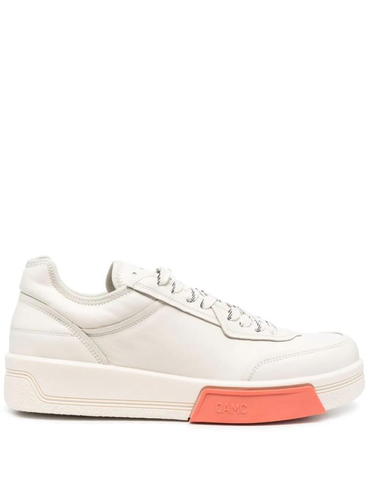 OAMC Cosmos Cupsole low-top leather sneakers - White Cover