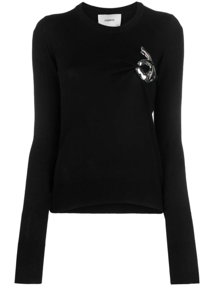 Coperni Emoji virgin wool jumper - Black Cover