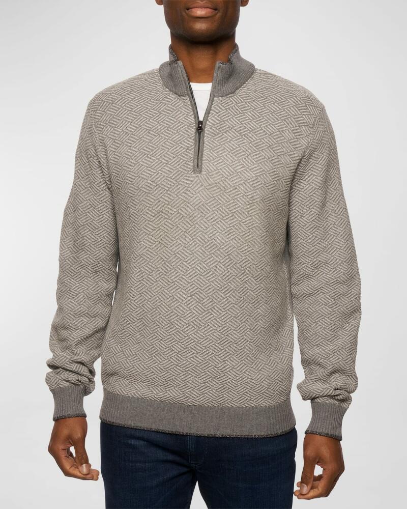 Robert Graham Men's Draco Quarter-Zip Knit Sweater Cover