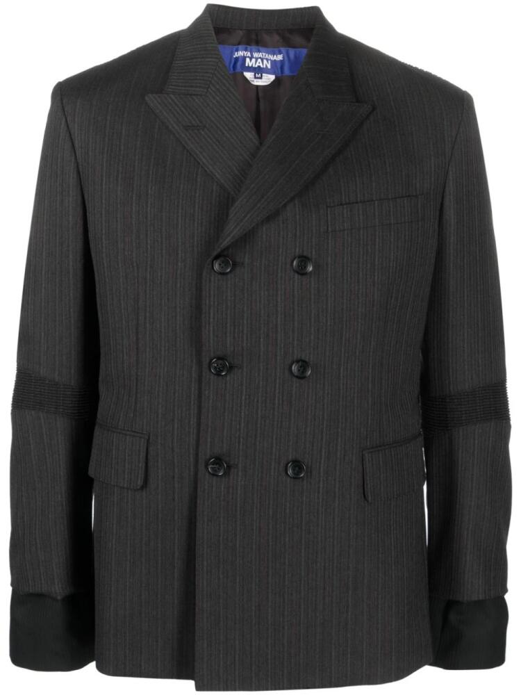 Junya Watanabe MAN double-breasted wool blazer - Grey Cover