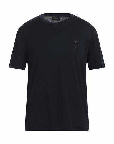 Brioni Man T-shirt Midnight blue Cotton Cover