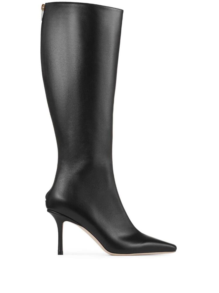 Jimmy Choo Agathe 85mm pointed-toe boots - Black Cover