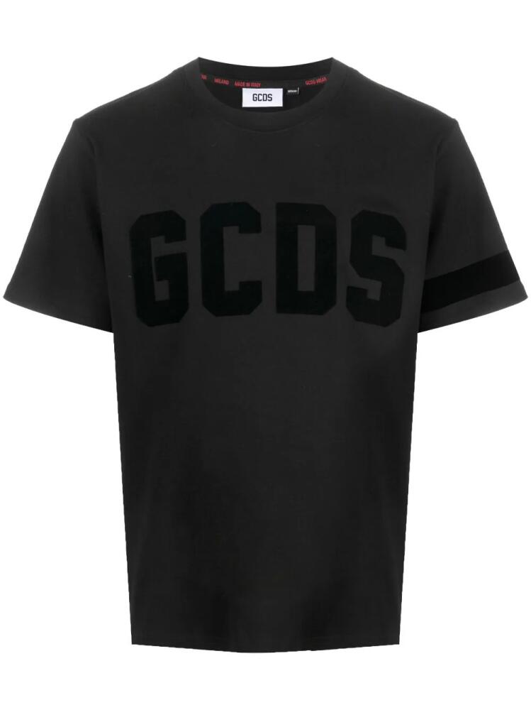 GCDS logo-print cotton T-shirt - Black Cover