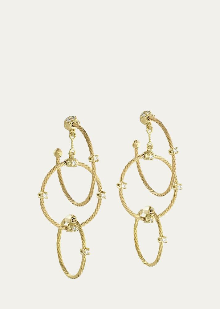 Paul Morelli Unity Triple-Hoop Diamond Earrings Cover