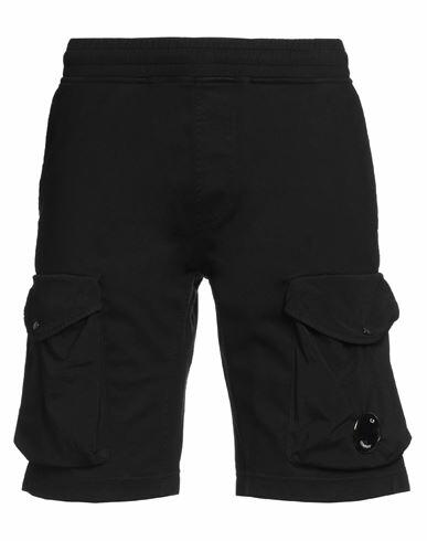 C. p. Company Man Shorts & Bermuda Shorts Black Cotton, Polyamide Cover