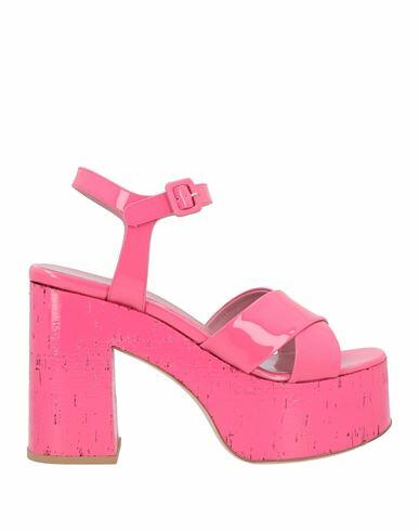 Haus Of Honey Woman Sandals Fuchsia Soft Leather Cover