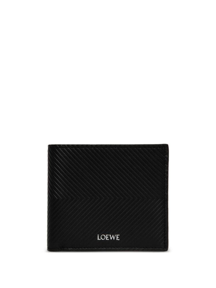 LOEWE stamped bi-fold wallet - Black Cover