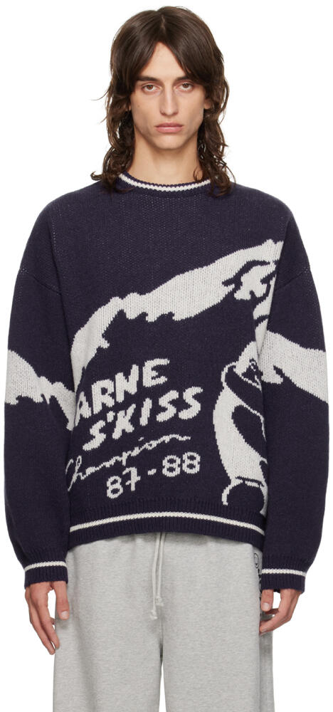 Carne Bollente Navy 'S'Kiss Champions' Sweater Cover