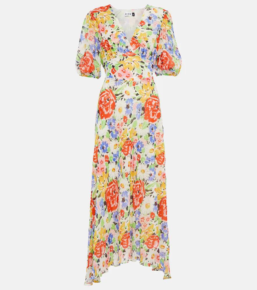 Rixo Corrine floral midi dress Cover