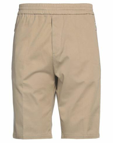 Paolo Pecora Man Shorts & Bermuda Shorts Khaki Cotton, Elastane Cover