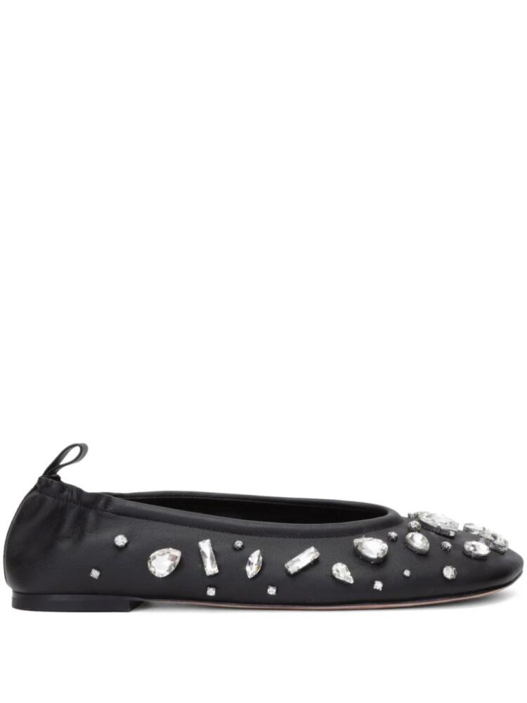 3.1 Phillip Lim ID crystal-embellished ballerina shoes - Black Cover