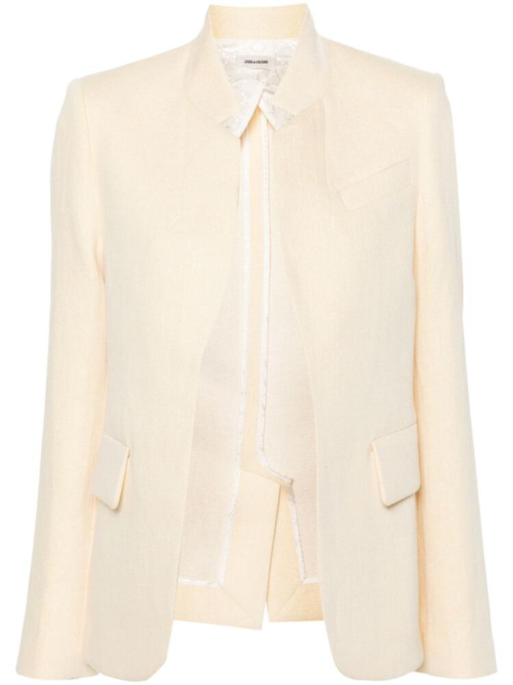 Zadig&Voltaire Very lurex single-breasted blazer - Yellow Cover