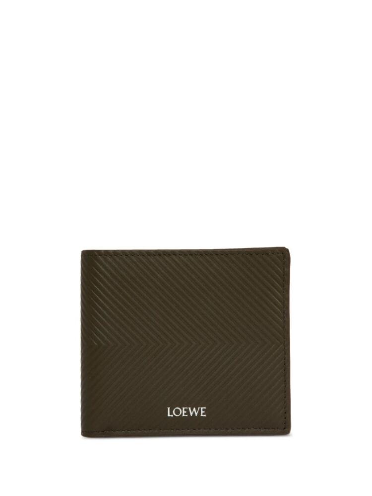 LOEWE stamped bi-fold wallet - Green Cover