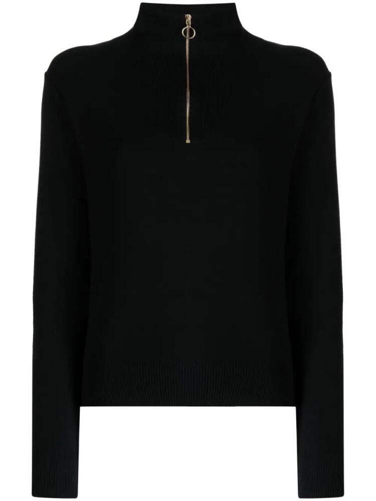 agnès b. panelled zipped cotton sweatshirt - Black Cover