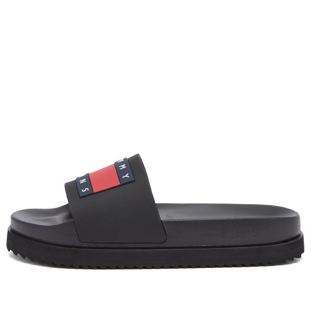 Tommy Jeans Women's Elevated Flatform Slider in Black Cover