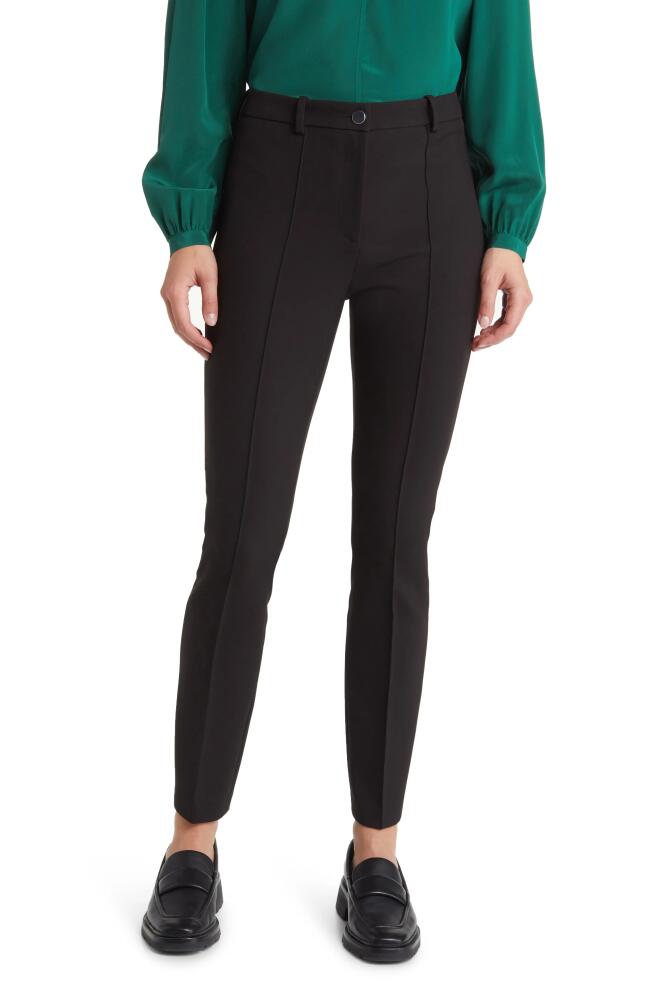 BOSS Tanaina Slim Fit Trousers in Black Cover