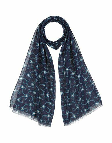 Franco Bassi Man Scarf Blue Cotton Cover