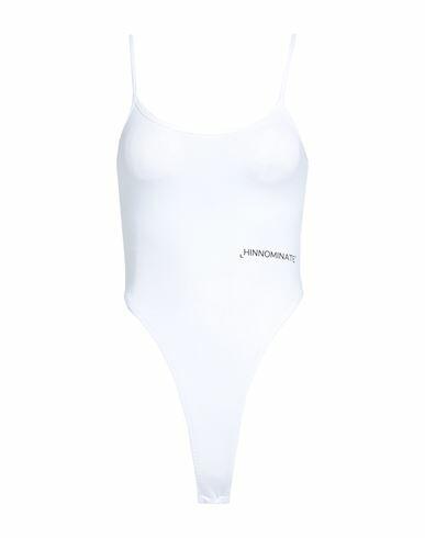 Hinnominate Woman Bodysuit White Cotton, Elastane Cover