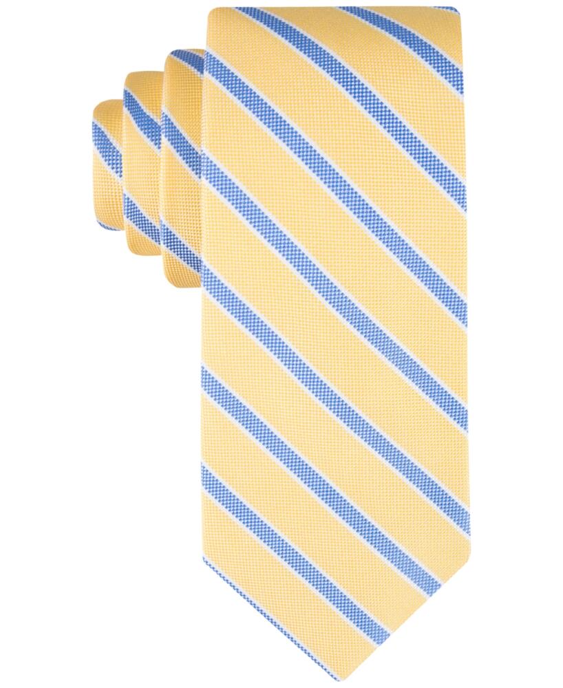 Tommy Hilfiger Men's Oxford Stripe Tie - Yellow Cover