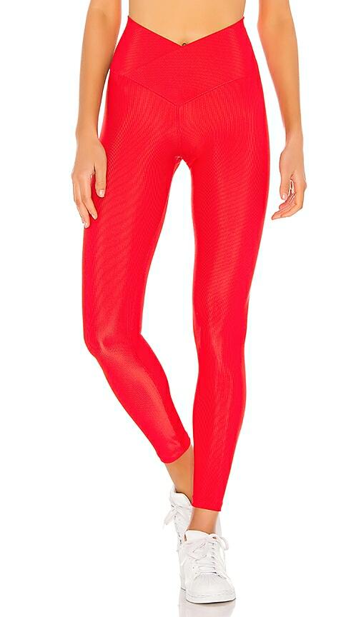 BEACH RIOT Cara Rib Legging in Red Cover