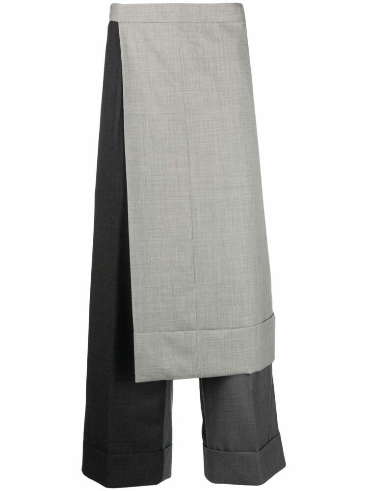 Thom Browne collage trouser-skirt - Grey Cover