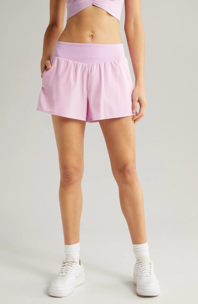 zella All Sport High Waist Shorts in Purple Pastel Cover