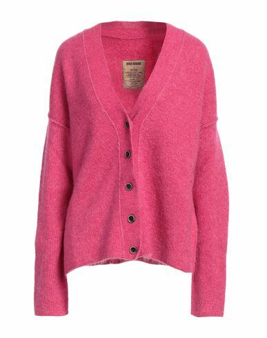 Uma Wang Woman Cardigan Fuchsia Virgin Wool, Mohair wool, Polyamide, Elastane Cover