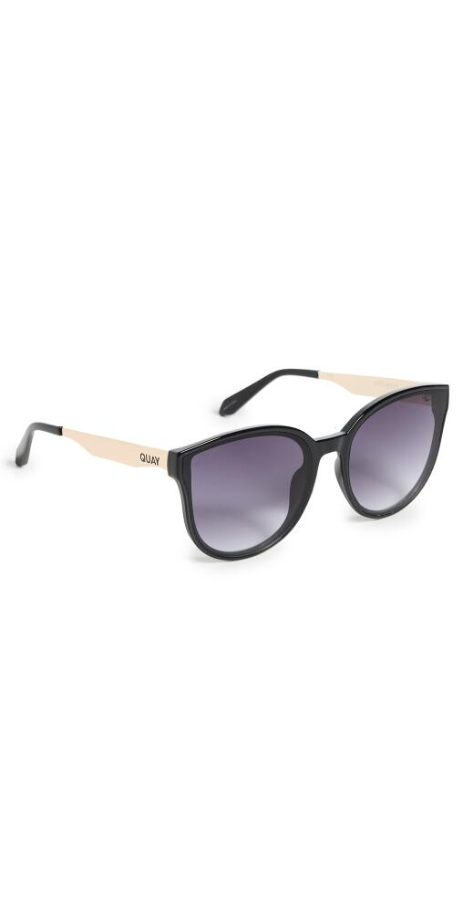 Quay Date Night Sunglasses Black/Smoke Cover