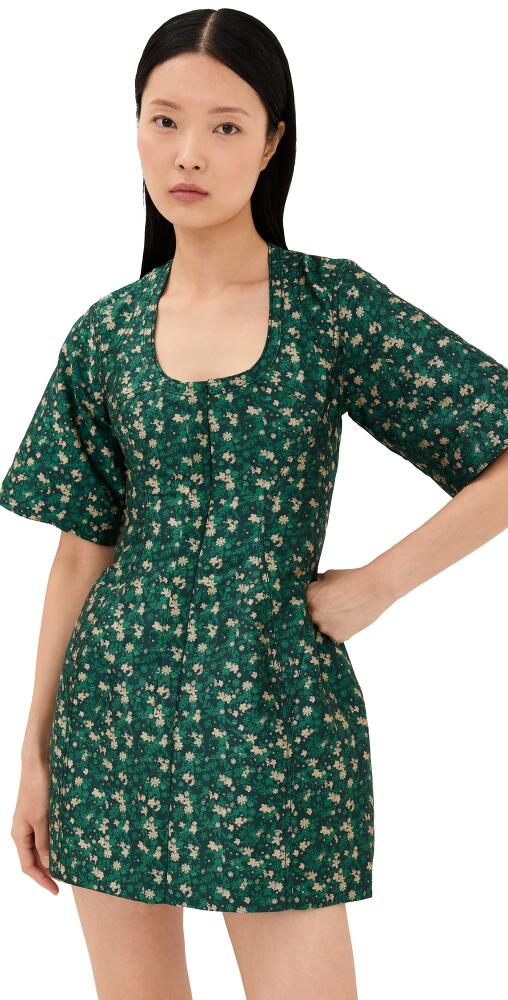 Rosie Assoulin U-Turn Dress Dark Green Cover