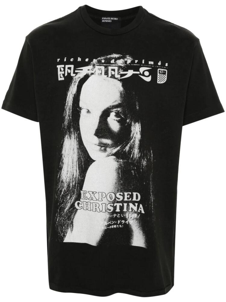 Enfants Riches Déprimés Exposed Christina cotton T-shirt - Black Cover