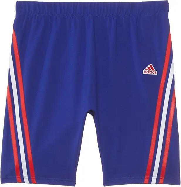 adidas Future Icon 3-Stripes Biker Shorts (Semi Lucid Blue) Women's Casual Pants Cover