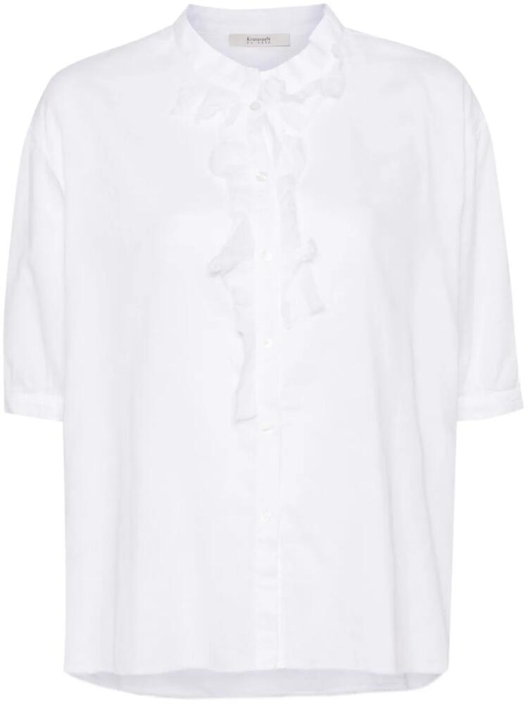 Kristensen Du Nord cotton frill shirt - White Cover