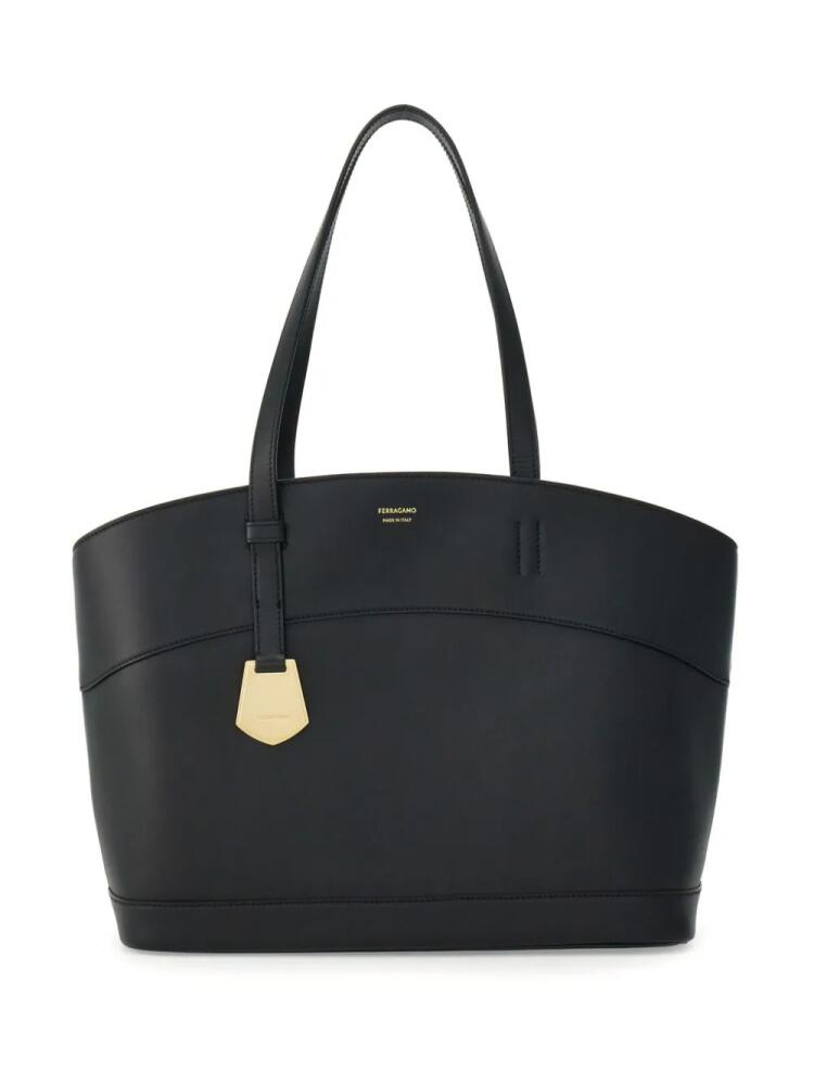 Ferragamo Charming logo-print tote bag - Black Cover