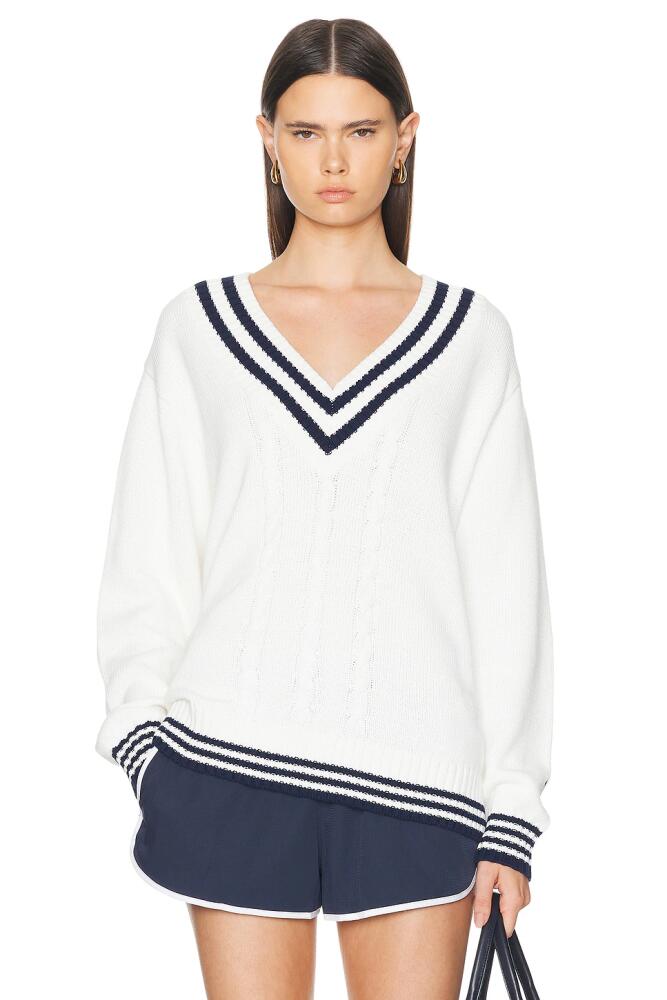 THE UPSIDE Louie Sweater in White Cover