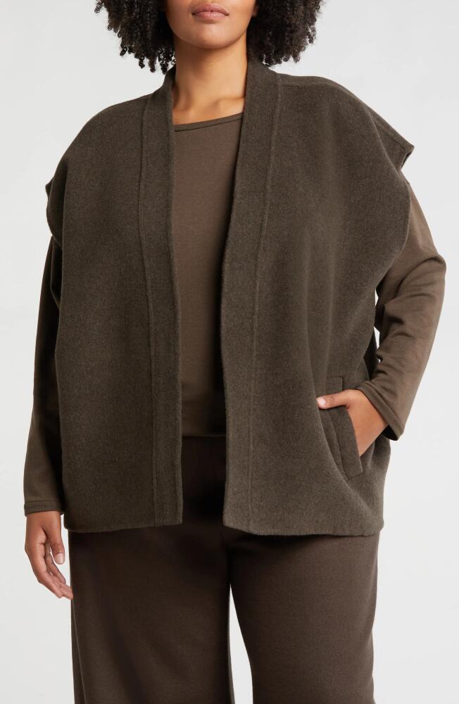 Eileen Fisher Wool Vest in Wren Cover