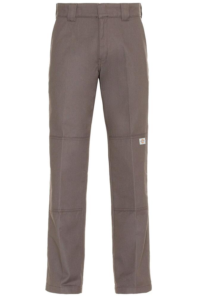 Dickies Flat Front Double Knee Straight Leg Pant in Grey Cover