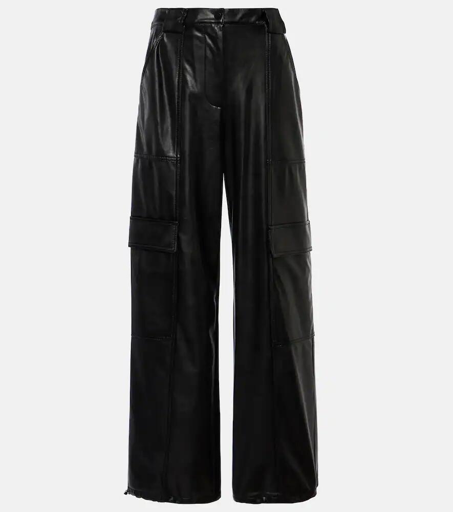 Simkhai Sofia faux leather cargo pants Cover