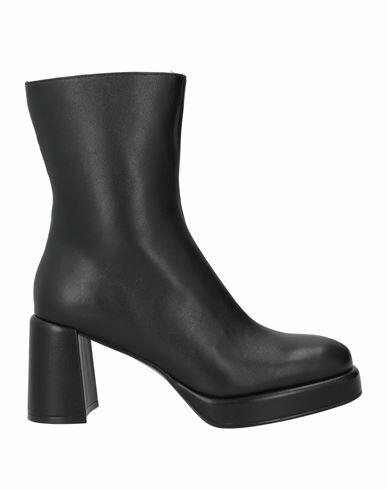 Jeannot Woman Ankle boots Black Soft Leather Cover