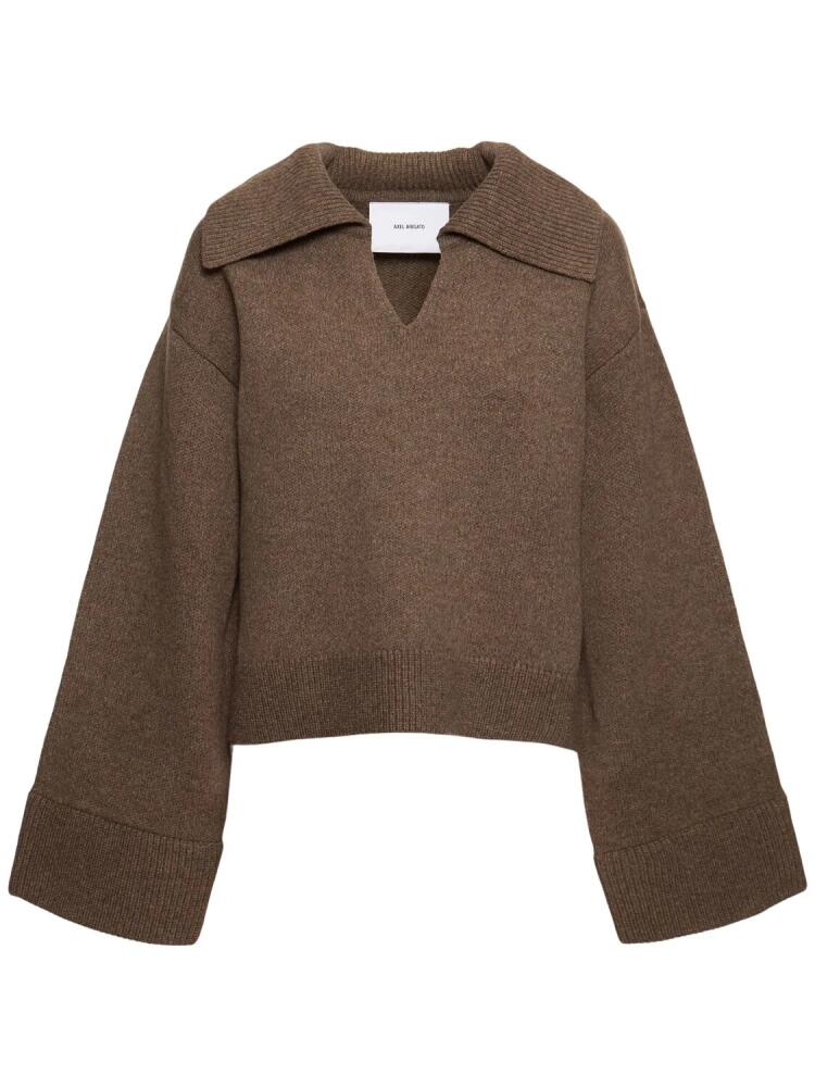 AXEL ARIGATO Clio Cropped Wool Polo Sweater Cover