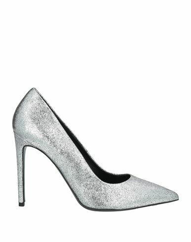 Ottod'ame Woman Pumps Silver Leather Cover