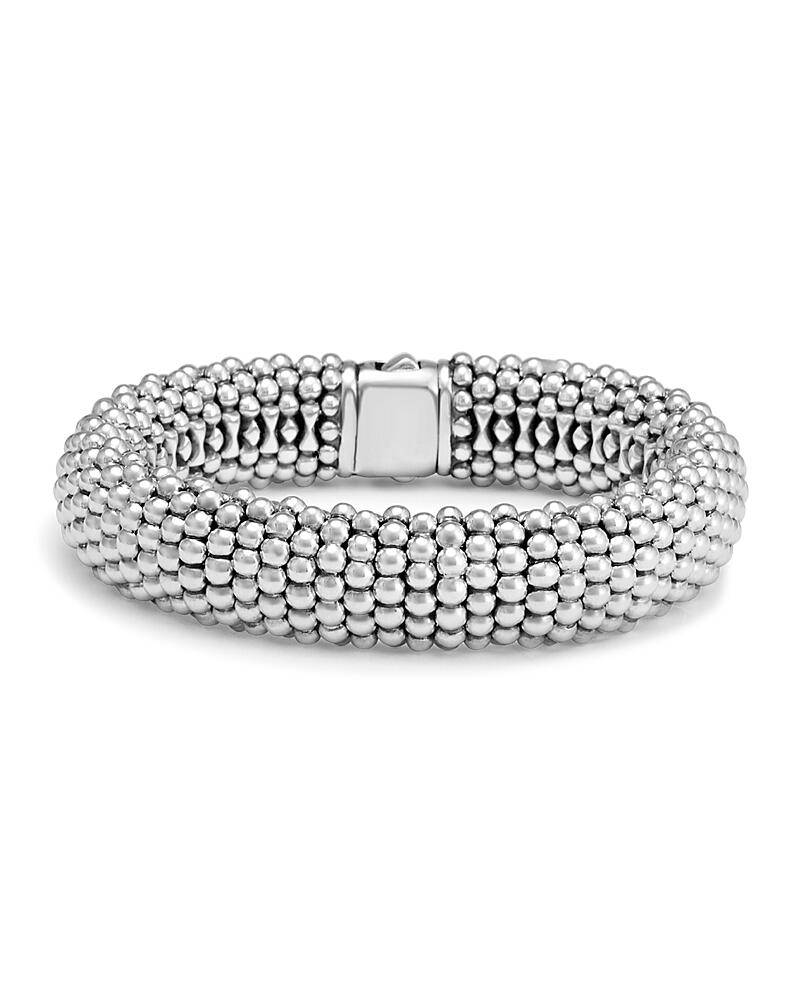 Lagos Sterling Silver Caviar Oval Link Bracelet Cover