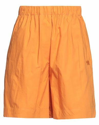 Nanushka Woman Shorts & Bermuda Shorts Orange Cotton Cover