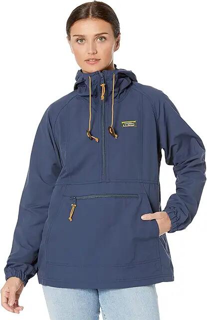 L.L.Bean Petite Mountain Classic Anorak (Nautical Navy) Women's Clothing Cover