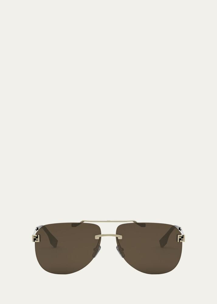 Fendi Men's Sky Monogram Metal Sunglasses Cover