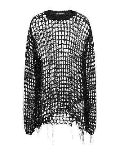 Junya Watanabe Comme Des Garçons Woman Sweater Black Wool, Mohair wool Cover