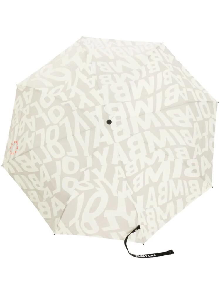 Bimba y Lola logo-print folded umbrella - Green Cover